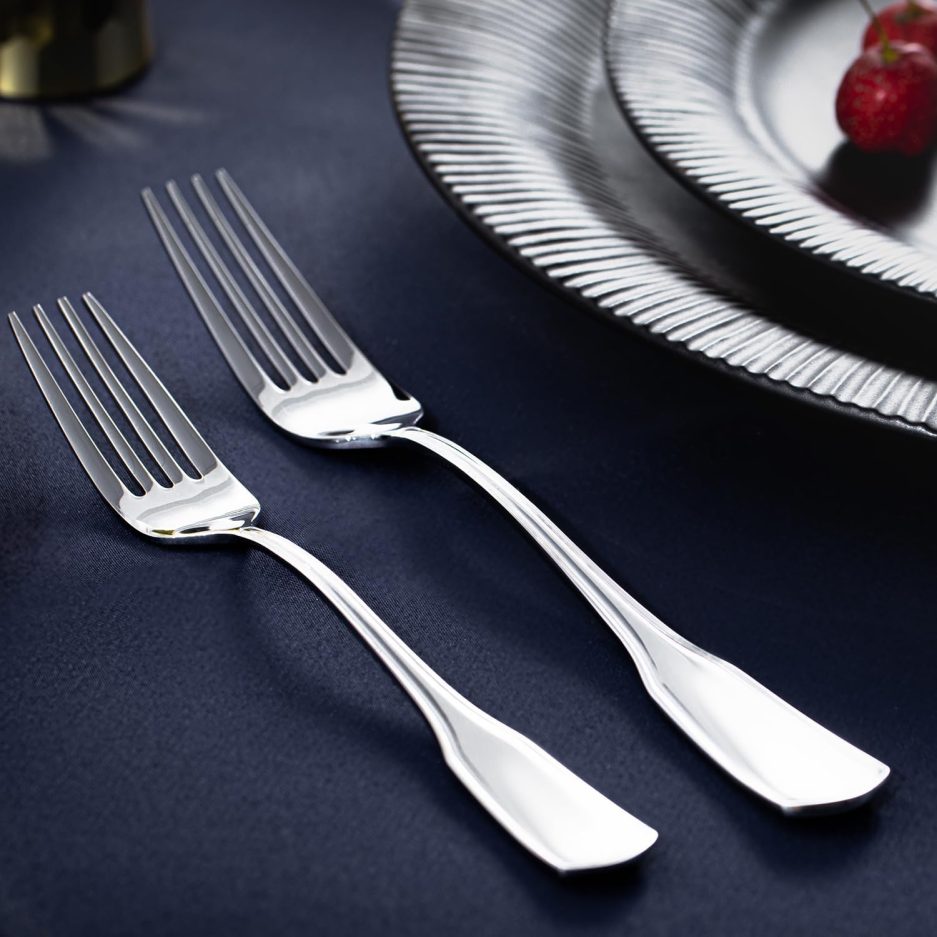 KINGSTONE 40-Piece Silverware Set, 18/10 Stainless Steel Flatware Set for 8, Tableware Cutlery Set, Utensil Sets for Home Restaurant, Mirror Finish, Dishwasher Safe - Image 4